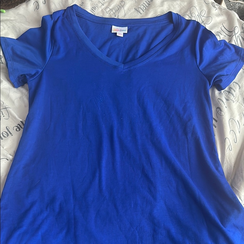 LuLaRoe Blue Short Sleeve T-Shirt